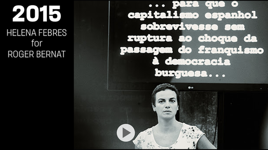 Talk con HELENA FEBRES per ROGER BERNAT (ES)
