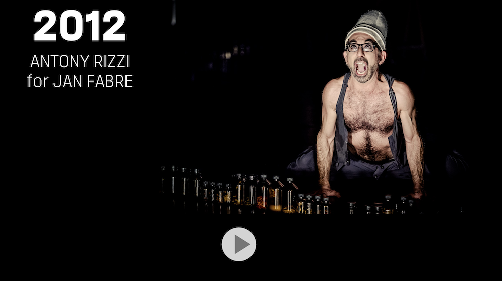 Talk con ANTONY RIZZI per JAN FABRE (BE)